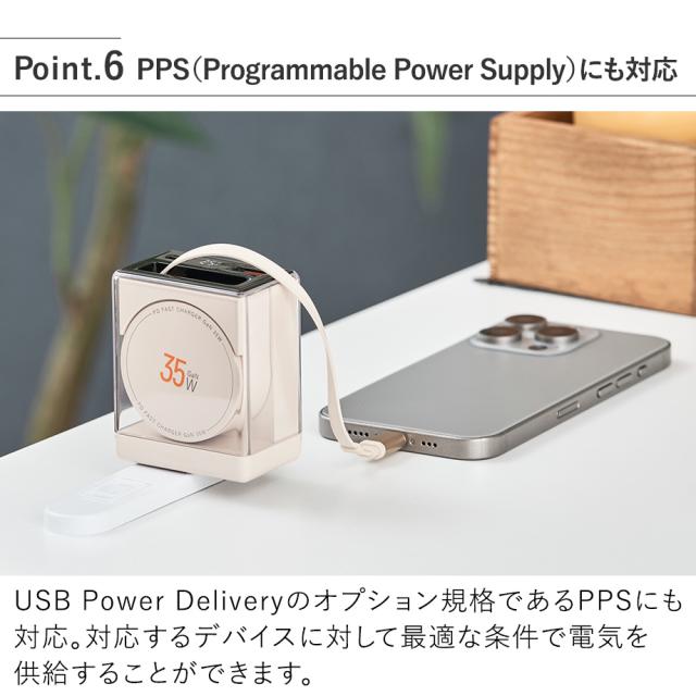 LCAEA020 USB急速充電器 PPS（Programmable Power Supply）にも対応