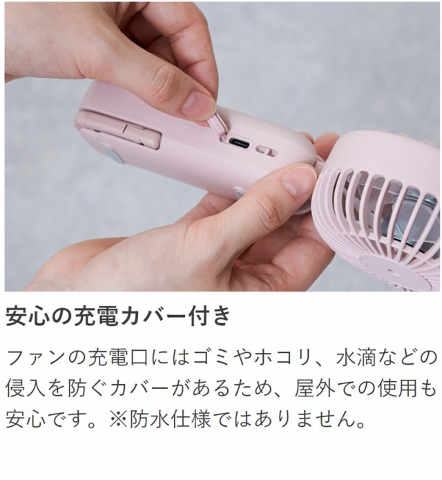 大風量ダブルファン カラビナ付