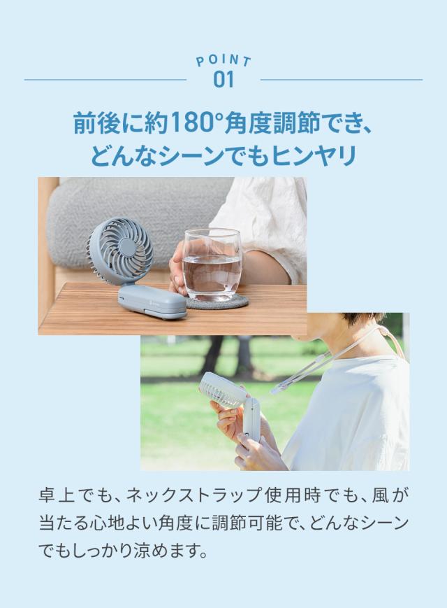 大風量ダブルファン カラビナ付