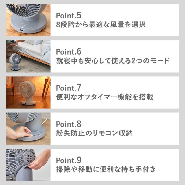 完全分解式DC３Dサーキュレーター リモコン付