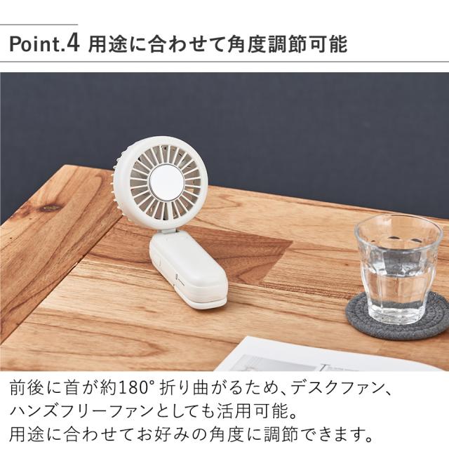 LCAF036 ペルチェ冷却機能ダブルファン カラビナ付 用途に合わせて角度調節可能