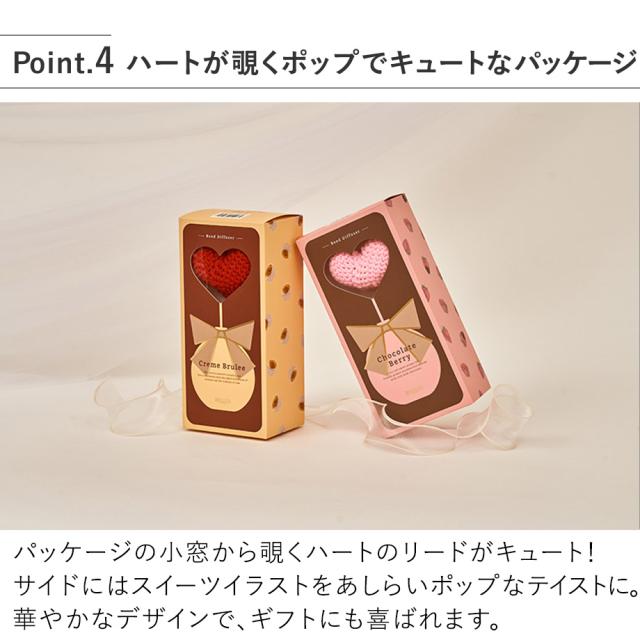 ハートが覗くポップでキュートなパッケージ