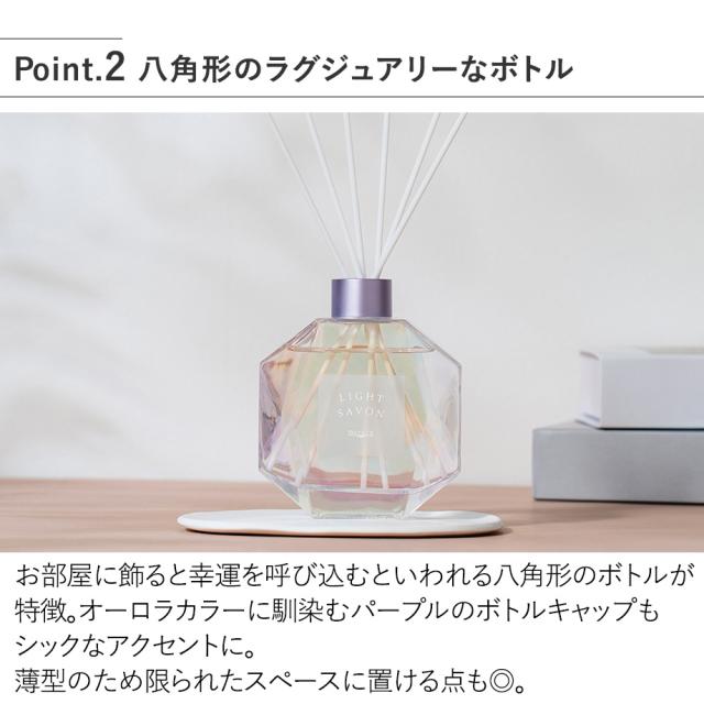 MRU-131 リードディフュザー 八角形のラグジュアリーなボトル