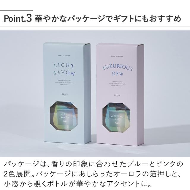 MRU-131 リードディフュザー 華やかなパッケージでギフトにもおすすめ