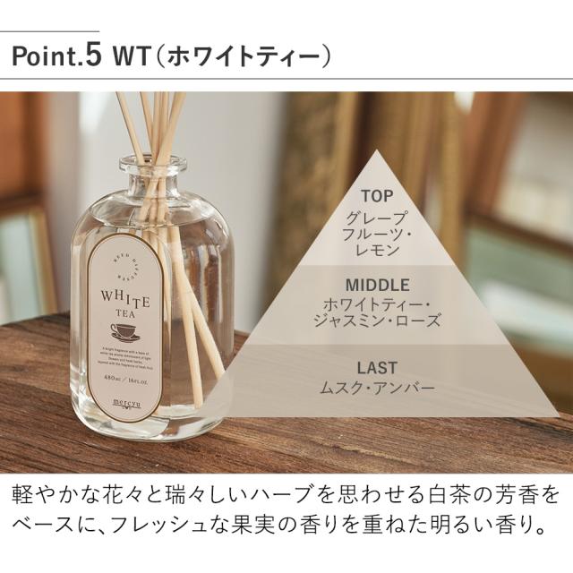 リードディフュザー MRU-139 WT（ホワイトティー）