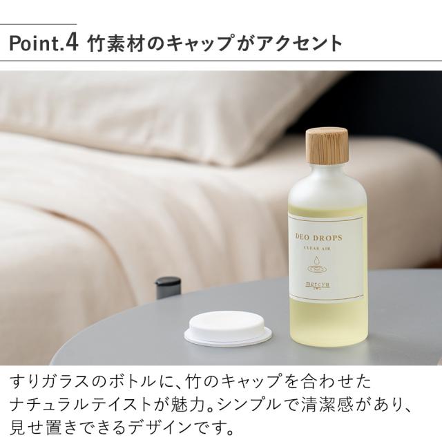 MRU-142 デオドロップス 竹素材のキャップがアクセント