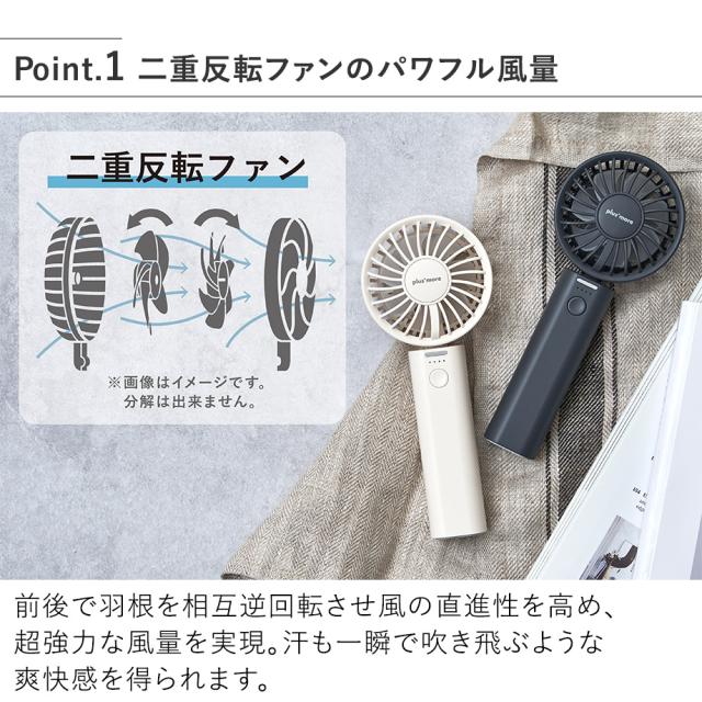 PBAF007 ミニダブルファン 二重反転ファンのパワフル風量