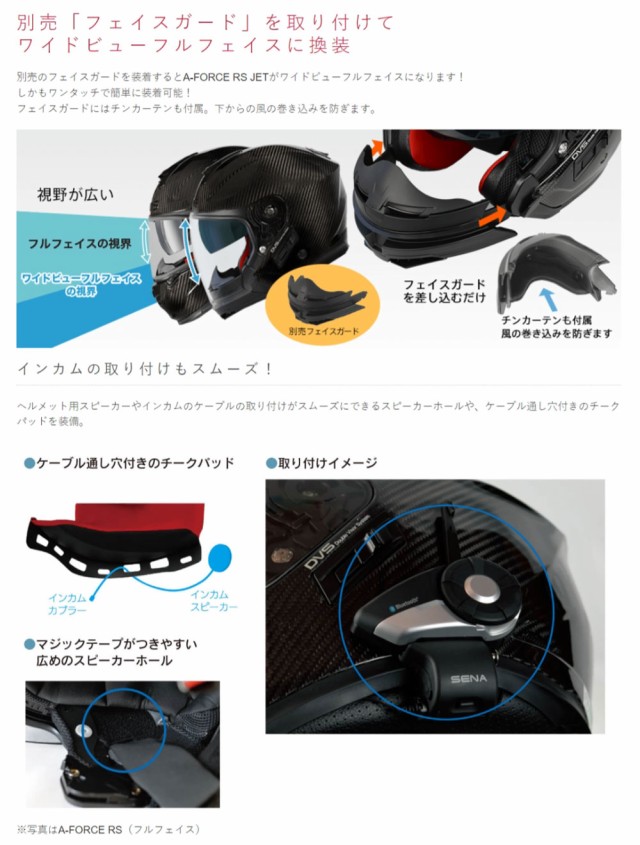 Type-C☆送料無料☆WINS A-FORCE RS JET FLASH typeC インナーバイザー ...