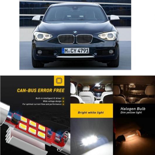 AL LED 車用 内装 ライト 適用: BMW F20 リア トランク グローブ