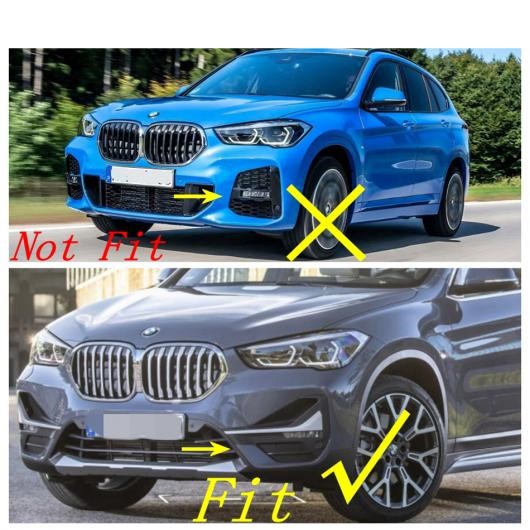 ABS クローム アクセサリー 適用: BMW X1 F48 2020 2021 フロント バンパー フォグライト ランプ フレーム 装飾 カバー  トリム エクステ｜au PAY マーケット