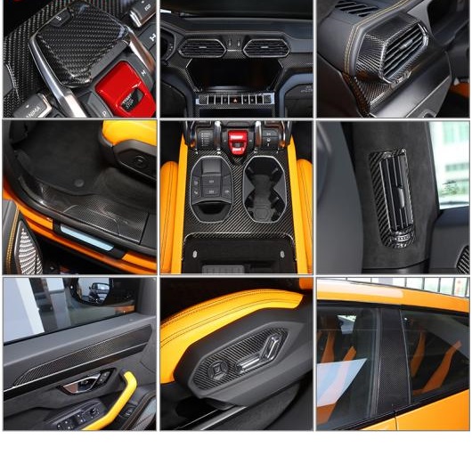 コンソールカバー ヒュンダイツーソン2019のカーボンファイバーセンターコンソールアームレストボックスパネルカバートリム Carbon Fiber 適用: ヒュンダイ&frasl;現代&frasl;HYUNDAI ツーソン 2019 2020 カーボン