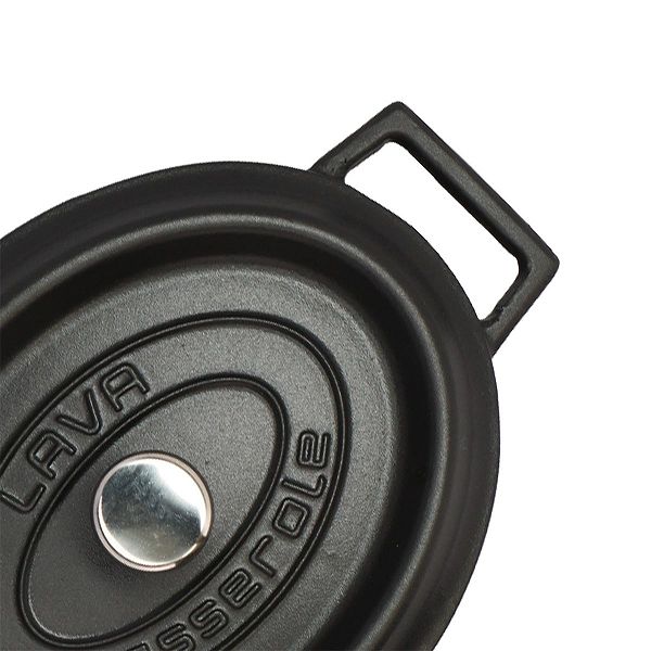 LAVA オーバルキャセロール マットブラック 25cm LV0009の通販は