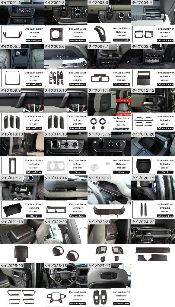 ABS 木目調 インテリア キット 適用: ランド ローバー/ROVER