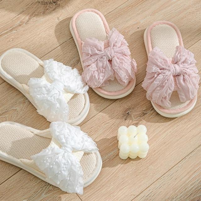 レディース スリッパ 夏用 室内サンダル 麻素材 通気性 軽量 蒸れない 柔らかい 滑り止め付き 快適 シンプル おしゃれ