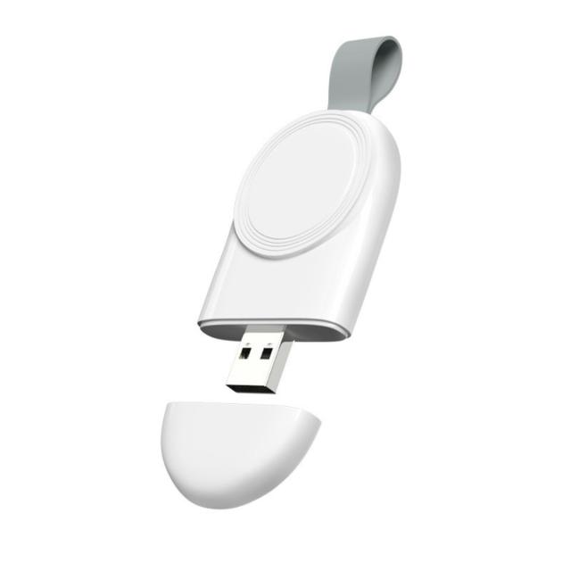 Apple Watch 用 ミニ充電器 磁気 ワイヤレス USB接続 コンパクト 小型 軽量 携帯用 旅行用 出張用 モバイル対応