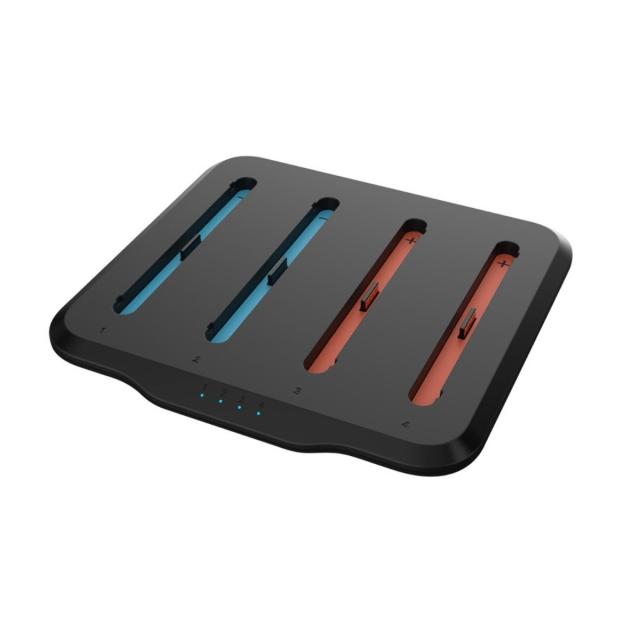 Switch2 Joy-Con2 収納充電スタンド 4台同時充電 置くだけ充電 LED表示 コンパクト設計 省スペース デスク整理 ゲームアクセサリー