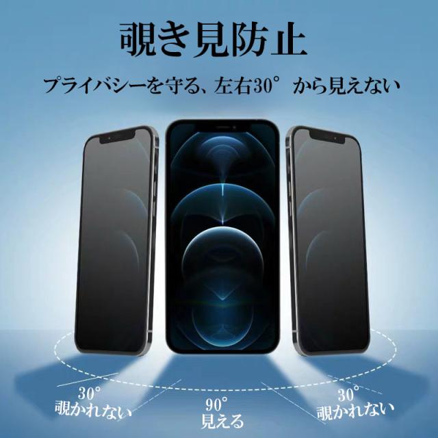 iPhone 15 Pro Max 全面保護 覗き見防止 9Hガラスフィルム 保護フィルム スマホ 画面保護 液晶保護 フィルム 保護シール　アンチグレ アフィルム サラサラ マット