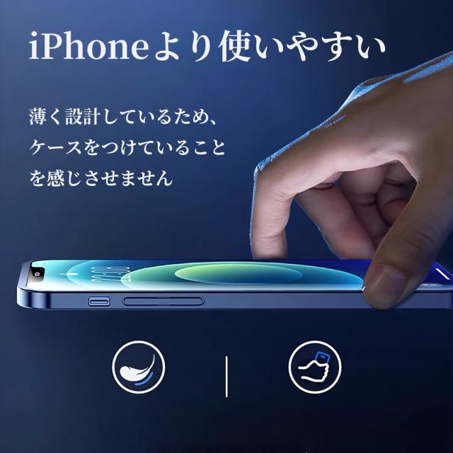 iPhone12用保護カバー 高耐久性 マット質感 指紋が付きにくい 全機種設計 ケース強化タイプ