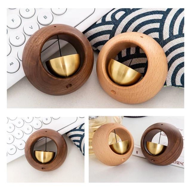 ドアベル ナチュラル 木製 真鍮 インテリア 癒し 音色 贈り物 プレゼント ギフト