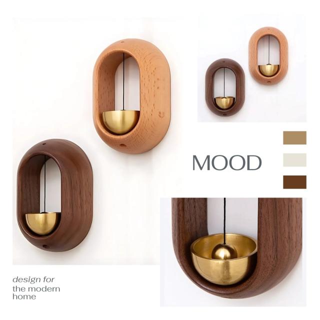 木製 インテリア ドアベル 真鍮 癒し おしゃれ プレゼント 贈答品 記念日 引っ越し祝い