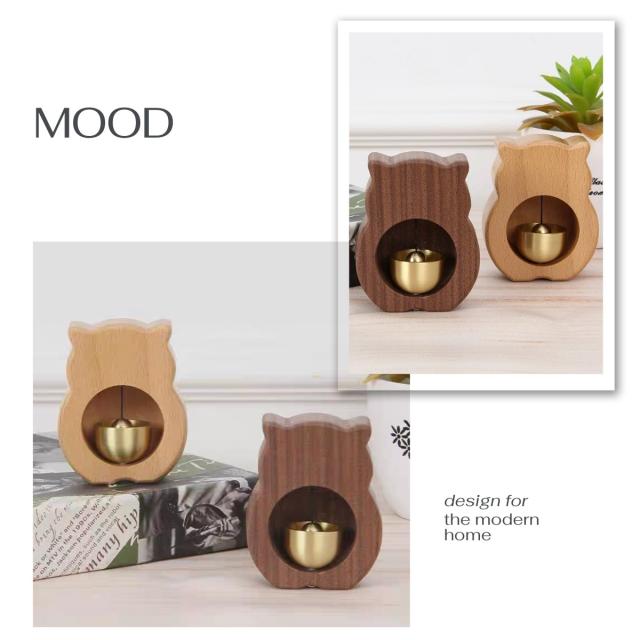 ドアベル 真鍮 木製 インテリア 癒し 音色 ナチュラル プレゼント 贈答品 ギフト