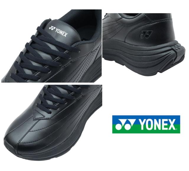 YONEX ヨネックス メンズ ウォーキングシューズ SHW M128 スニーカー パワークッション 3.5E ローカット ハンズフリー 紐靴 ファスナー付き クッション