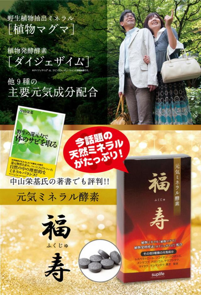 レスベラトロール サプリメント 酵素 サプリ 送料無料 元気ミネラル酵素 福寿