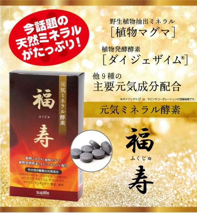レスベラトロール サプリメント 酵素 サプリ 送料無料 元気ミネラル酵素 福寿