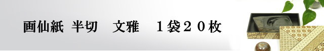書道用紙画仙紙半切 文雅100