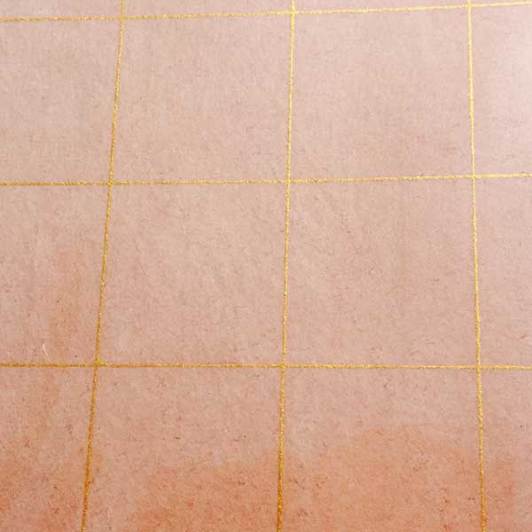 書道 写経用紙金罫線上下ぼかし半切レンガ