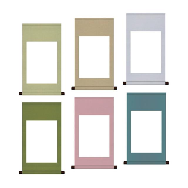 白抜掛軸 半紙 純綿丸表装