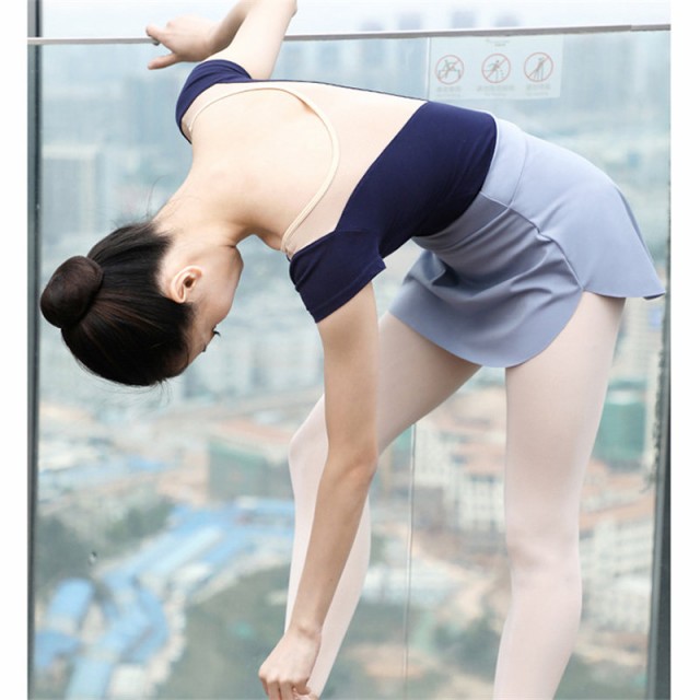 日本製 バレエ スカート ジュニア 大人用 ショート ツルツル テロン ウエストゴム 透けない おとな 大人 社交ダンス ジャズダンス レッスン着  練習着 オーバースカート