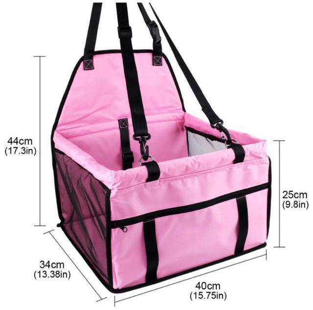 犬用 ドライブボックス シートベルト付き 折りたたみ式 メッシュ ゲージ コンパクト 犬・猫 小型犬等