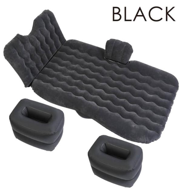 エアーベッド 後部座席用 シングル 90x185cm 車中泊 キャンプ用 耐久性抜群 補修キット付属 電動ポンプ付属