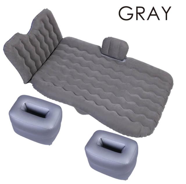 エアーベッド 後部座席用 シングル 90x185cm 車中泊 キャンプ用 耐久性抜群 補修キット付属 電動ポンプ付属