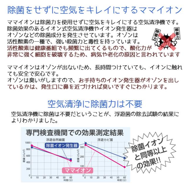 空気清浄機 ママイオンLapis ウイルス対策 小型 コンパクト 花粉対策 ハウスダスト対策 PM2.5対策 オフィス 社内 充電式 mamaion Lapis