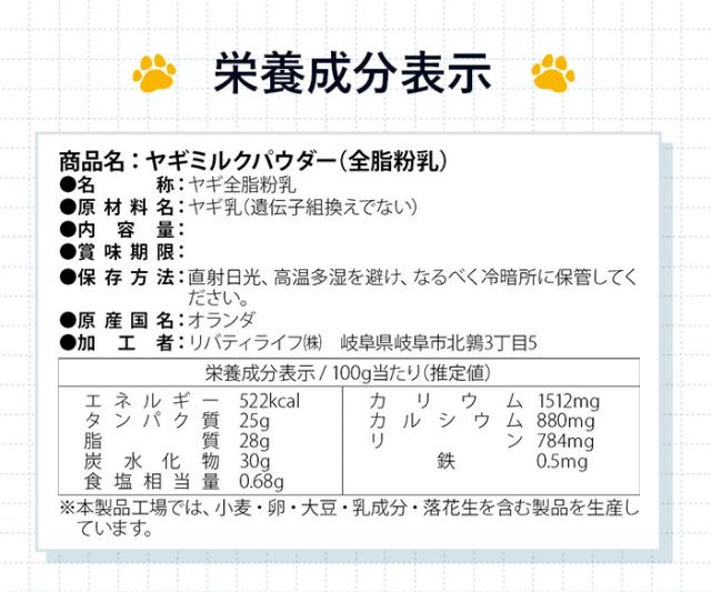 全脂粉乳_成分表