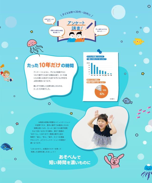 ぷかぷかゼミ お風呂 ポスター