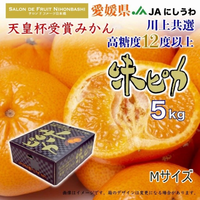 愛媛県　au　PAY　M　予約　御歳暮の通販はau　PAY　マーケット店　西宇和　川上共選　2023年12月1日-12月25日の納品]　マーケット　約5kg　味ピカ　サロンドフルーツ　au　みかん　お歳暮　産地箱　冬ギフト　PAY　マーケット－通販サイト