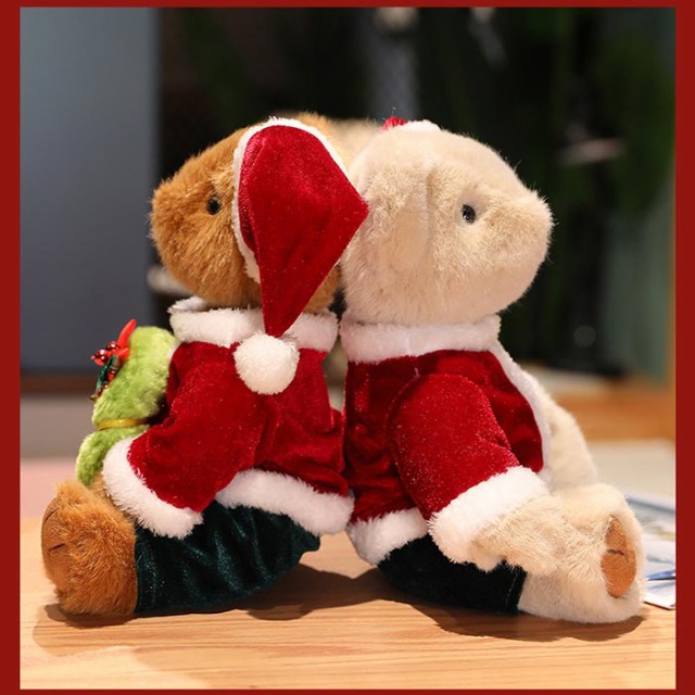 ファッションの くま クリスマス 可愛い サンタベア 飾り ぬいぐるみ 熊ちゃん クリスマス
