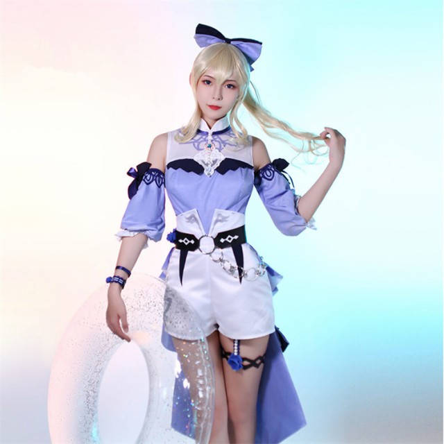 Amazon.co.jp: [WANFU] 原神 ジン コスプレ 水着 海風の夢