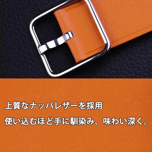 アップルウォッチ バンド レディース メンズ apple watch ベルト ナッパレザーバンド 本革