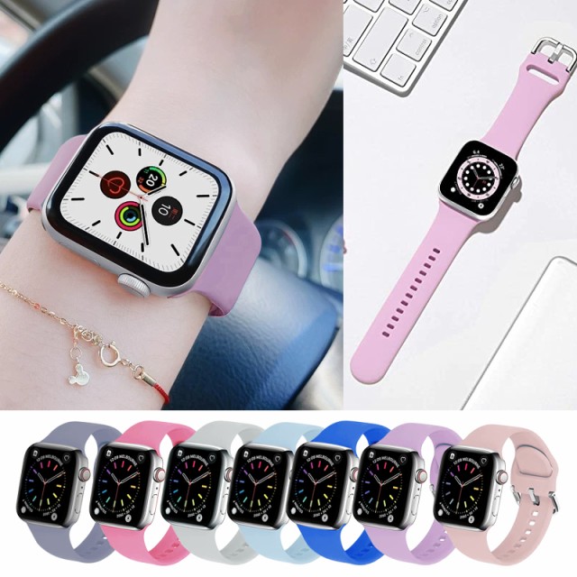 アップルウォッチ バンド スポーツ シリコーン ループバンド レディース メンズ apple watch 腕時計 着せ替え