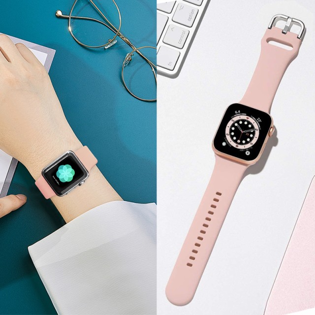 アップルウォッチ バンド スポーツ シリコーン ループバンド レディース メンズ apple watch 腕時計 着せ替え
