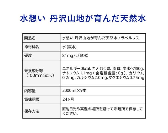 新水想い 2L×9本