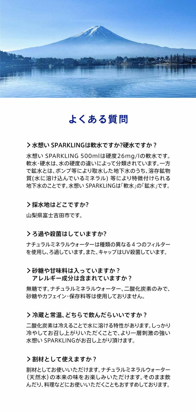 水想い炭酸水500ml×42本