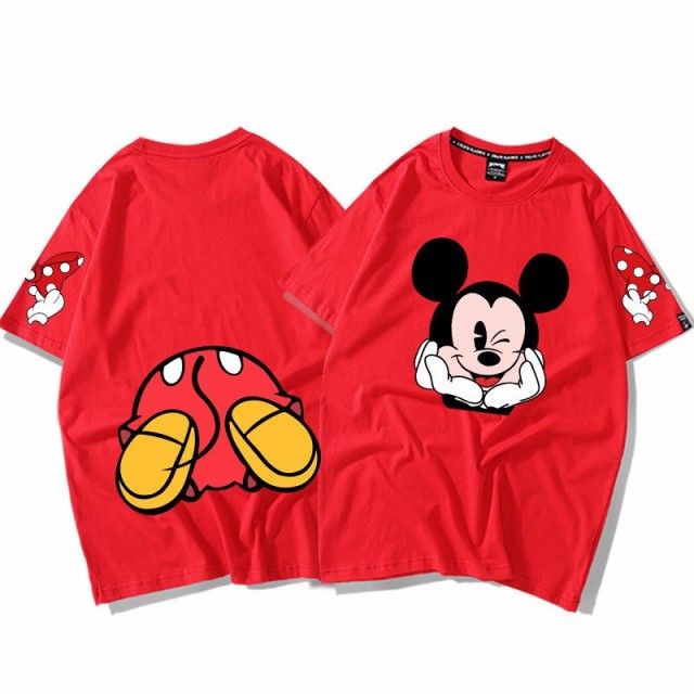7色 ディズニー 半袖Tシャツ Tee ミッキーマウス ミニーマウス 7色 ディズニー 半袖Tシャツ Tee ミッキーマウス ミニーマウス