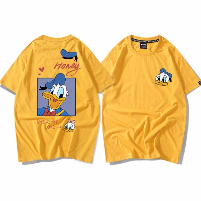 ディズニー 半袖Tシャツ Tee ドナルドダック デイジーダック プリントt