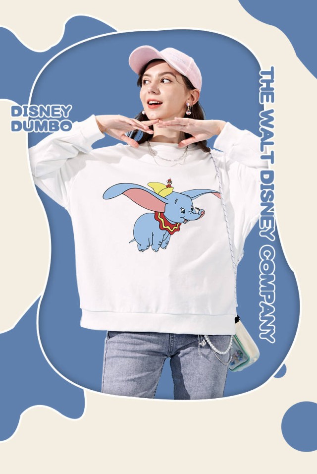 7色 ダンボ モチーフ パーカー スウェット Dumbo ディズニー トレーナー Disney 人気 可愛い オリジナル プリントパーカー トップス  おし｜au PAY マーケット