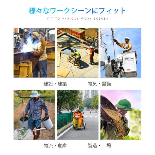 空調作業服 長袖 電動 4つファン対応 50000mAh大容量バッテリー付き 清涼服  熱中症対策 エアークラフト 夏用 作業服 メンズ レディース 7.4V